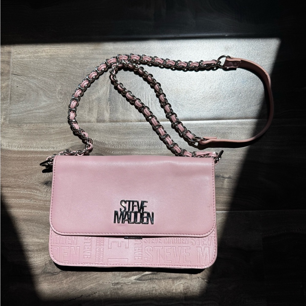 Steve Madden Pink Crossbody Bag with Chain Strap💗